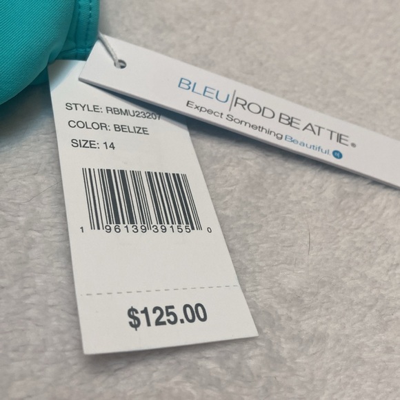 BLEU ROD BEATTIE Ring Me Up Plunge Over The Shoulder Size 14 NWT Swimsuit - Picture 3 of 11